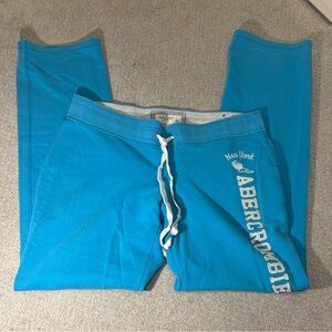 Vintage Abercrombie & Fitch Blue Green Jogger Sweatpants Set!